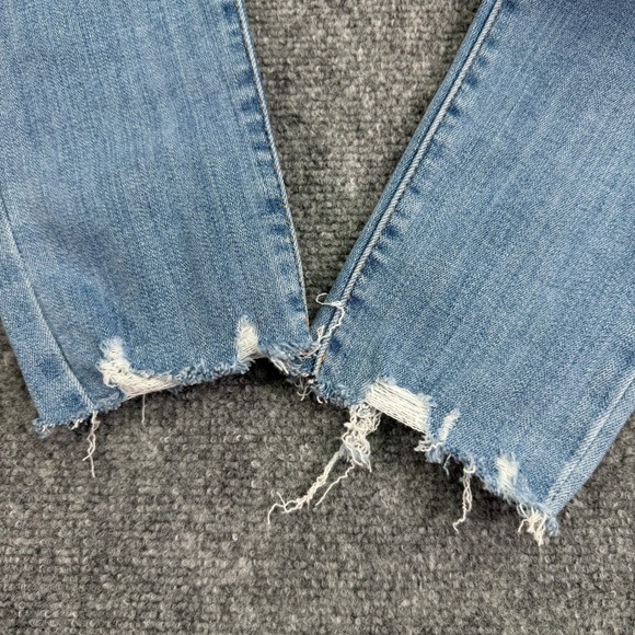 Levis Jeans Womens 2‎ Medium 26x30 (Fit 26x27) 721 High Rise Skinny Distressed - Picture 6 of 16